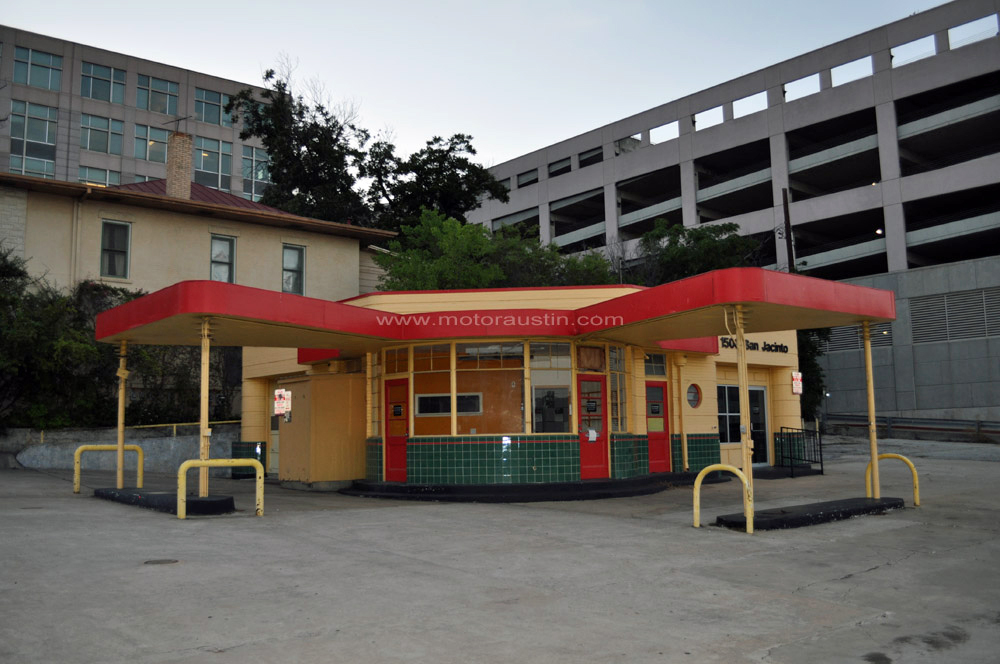 historic gas station 1500 san jacinto austin tx