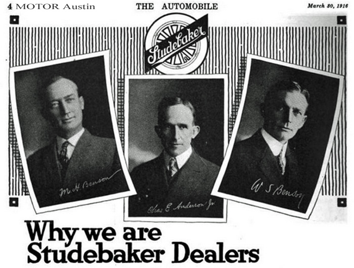 Benson Motor Co Austin Studebaker