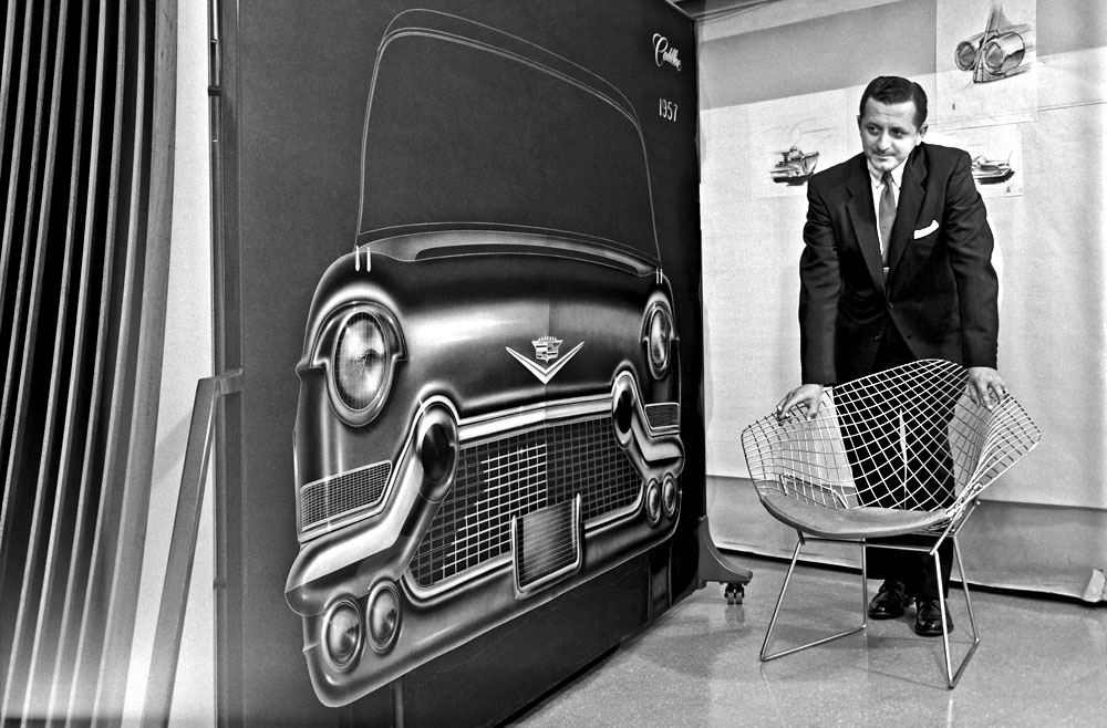 bertoia diamond chair 1957 cadillac