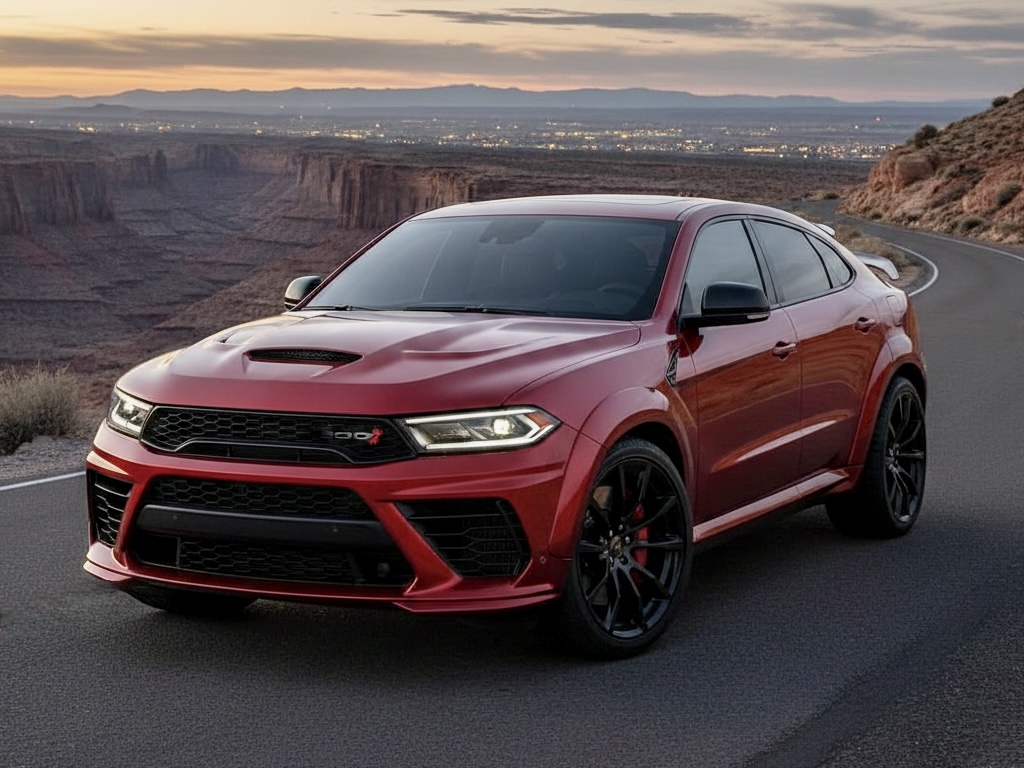 dodge durango crossover coupe concept red