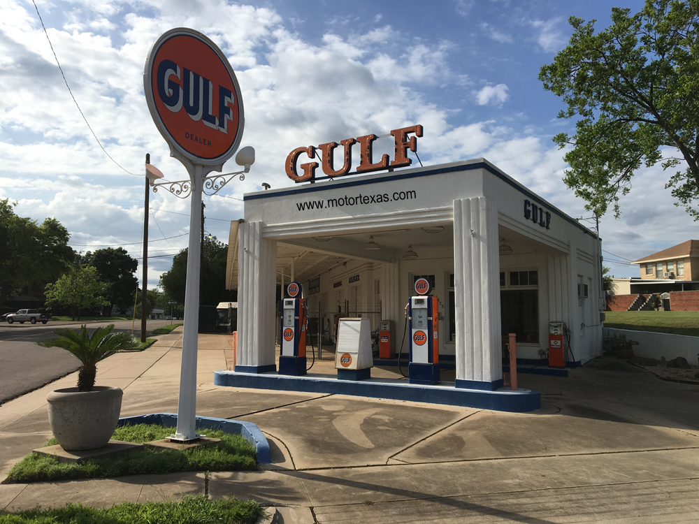 waco restored historic gulf service station