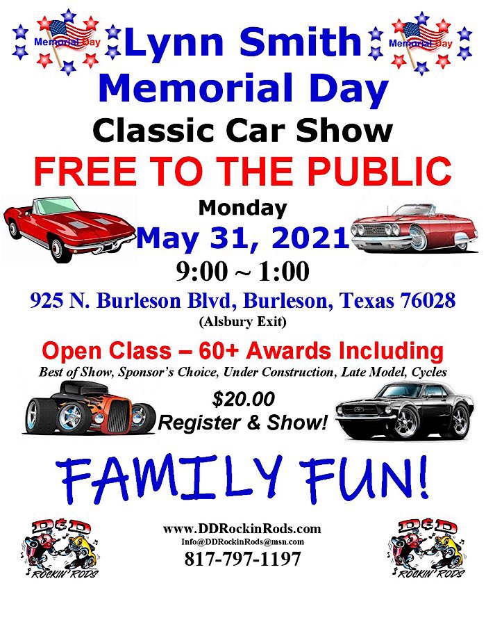 Lynn Smith Memorial Day Monday Classic Car Show